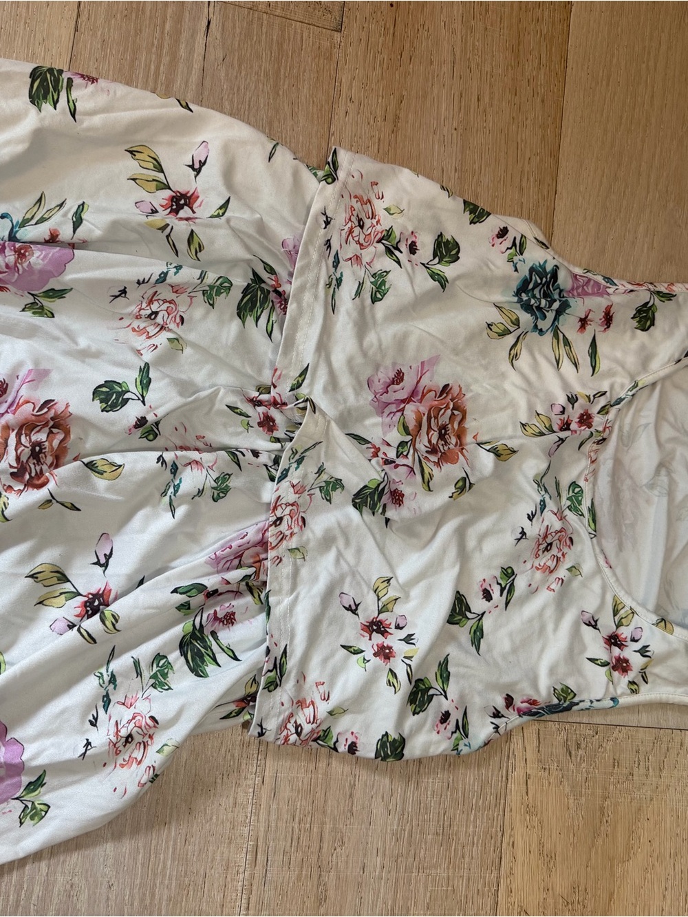 Floral Cotton-Blend Maternity Tank Top